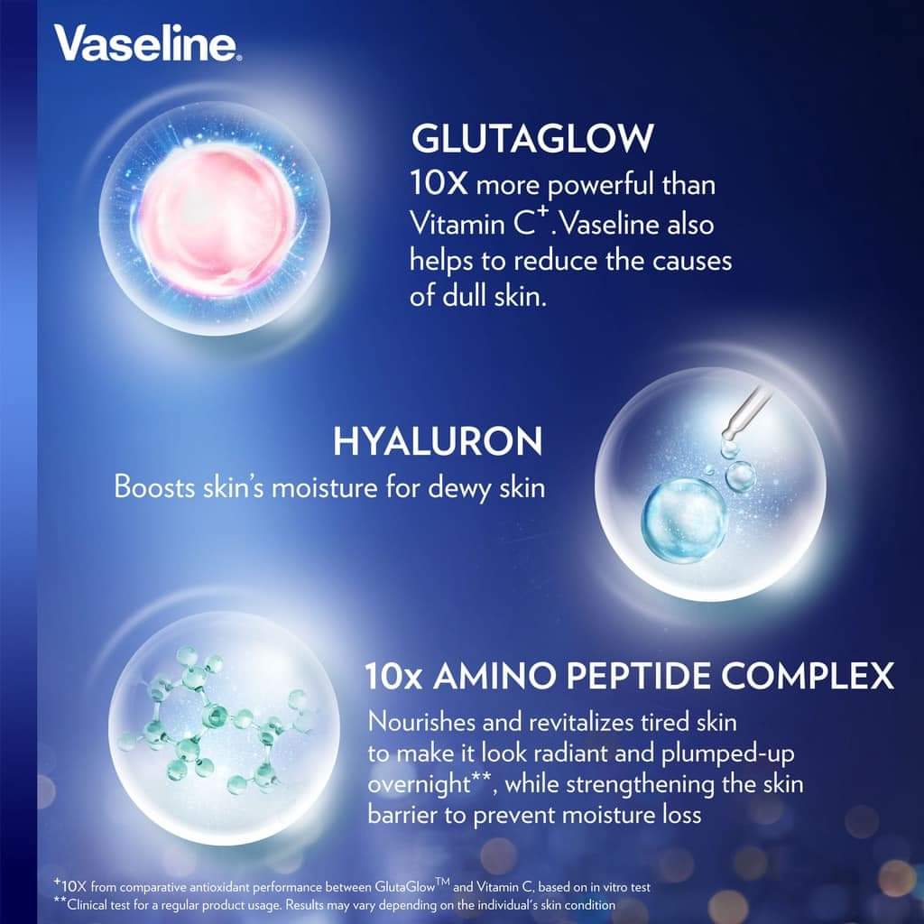 Vaseline Gluta-Hya Serum Burst Lotion - Overnight Radiance Repair