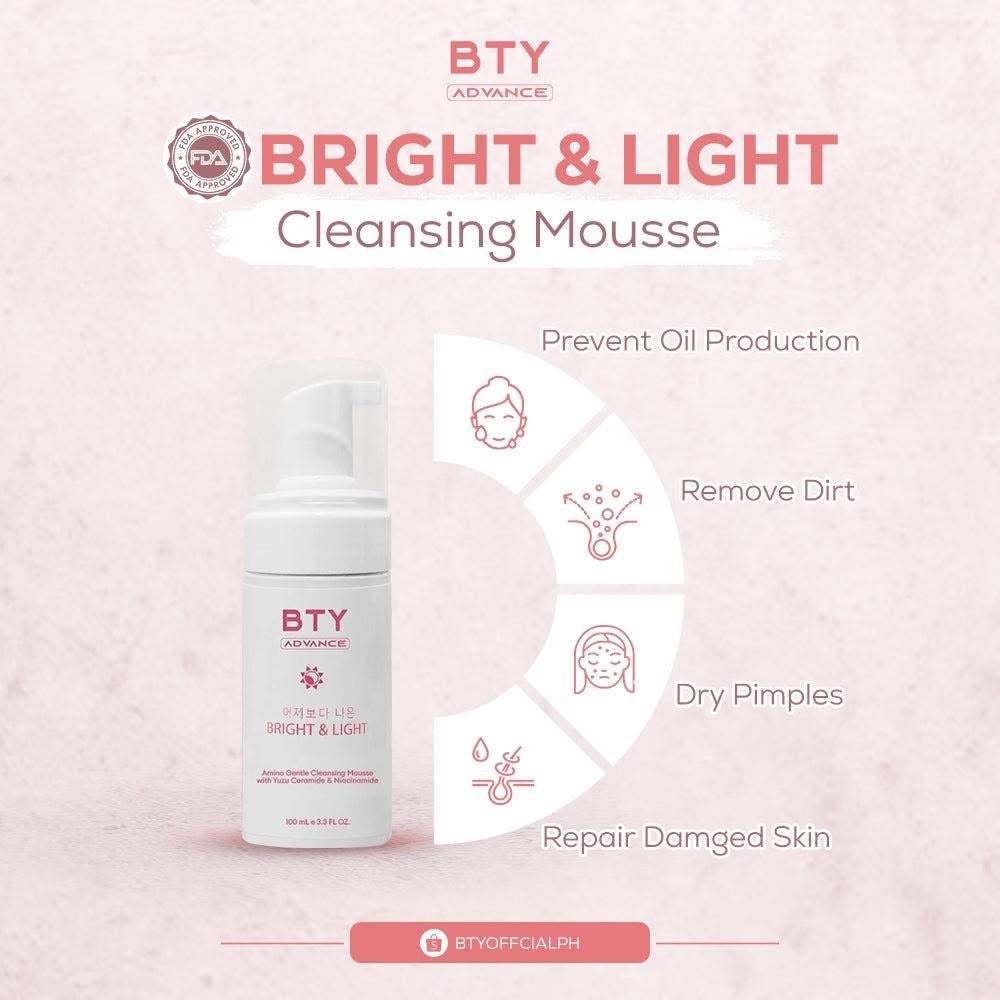 BTY Bright & Light Facial Cleansing Mousse