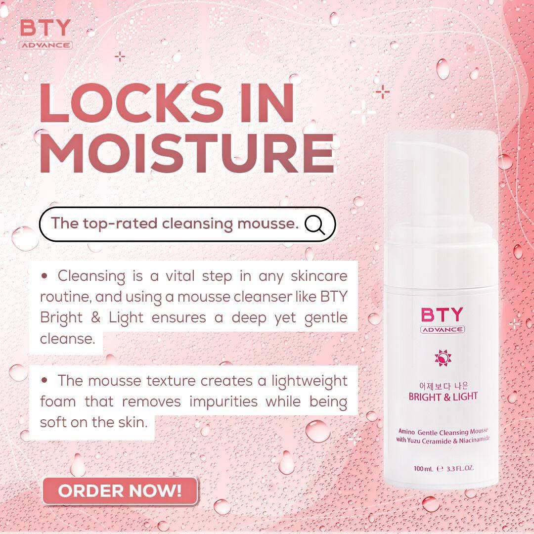 BTY Bright & Light Facial Cleansing Mousse