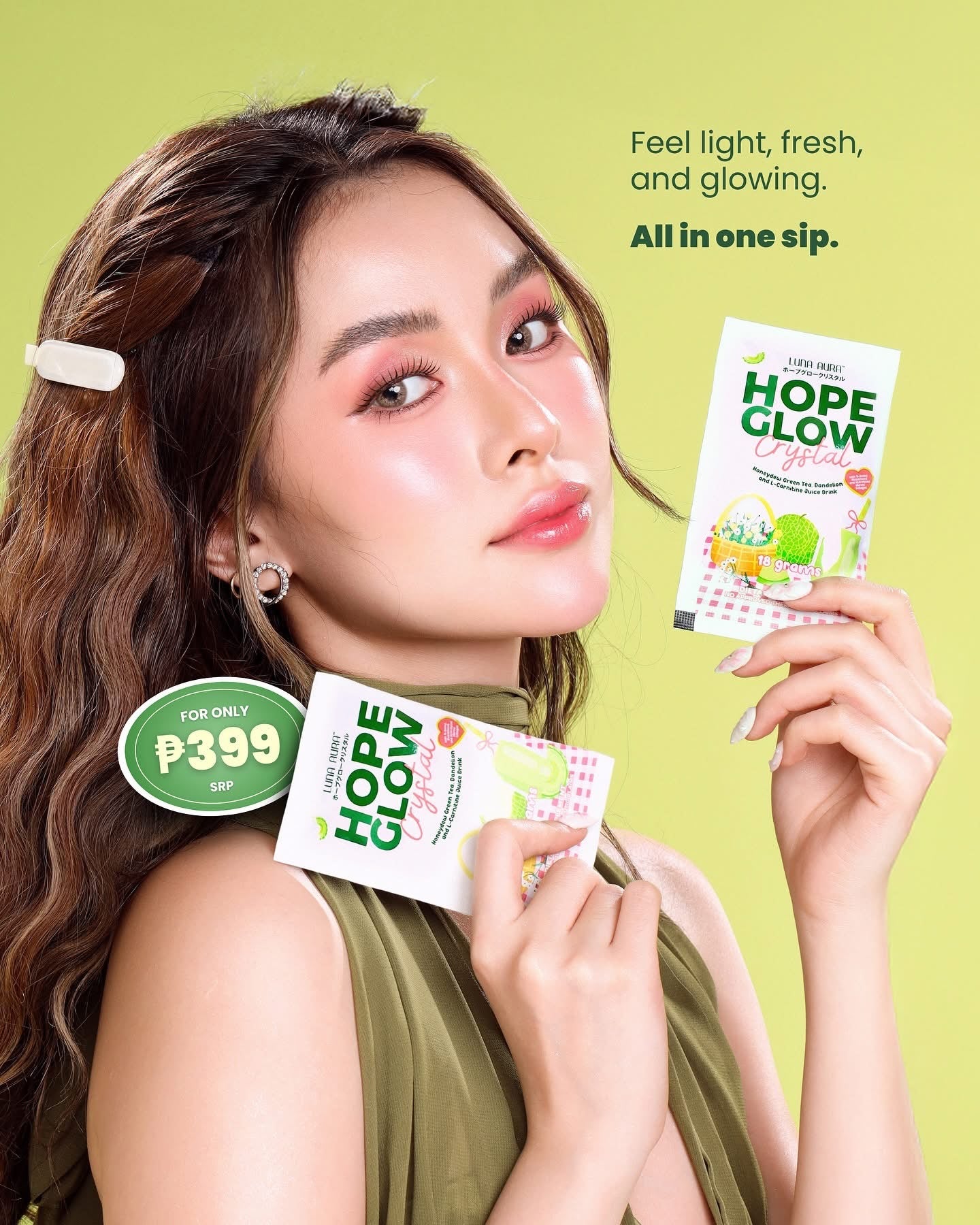 Hope Glow Crystal Honeydew