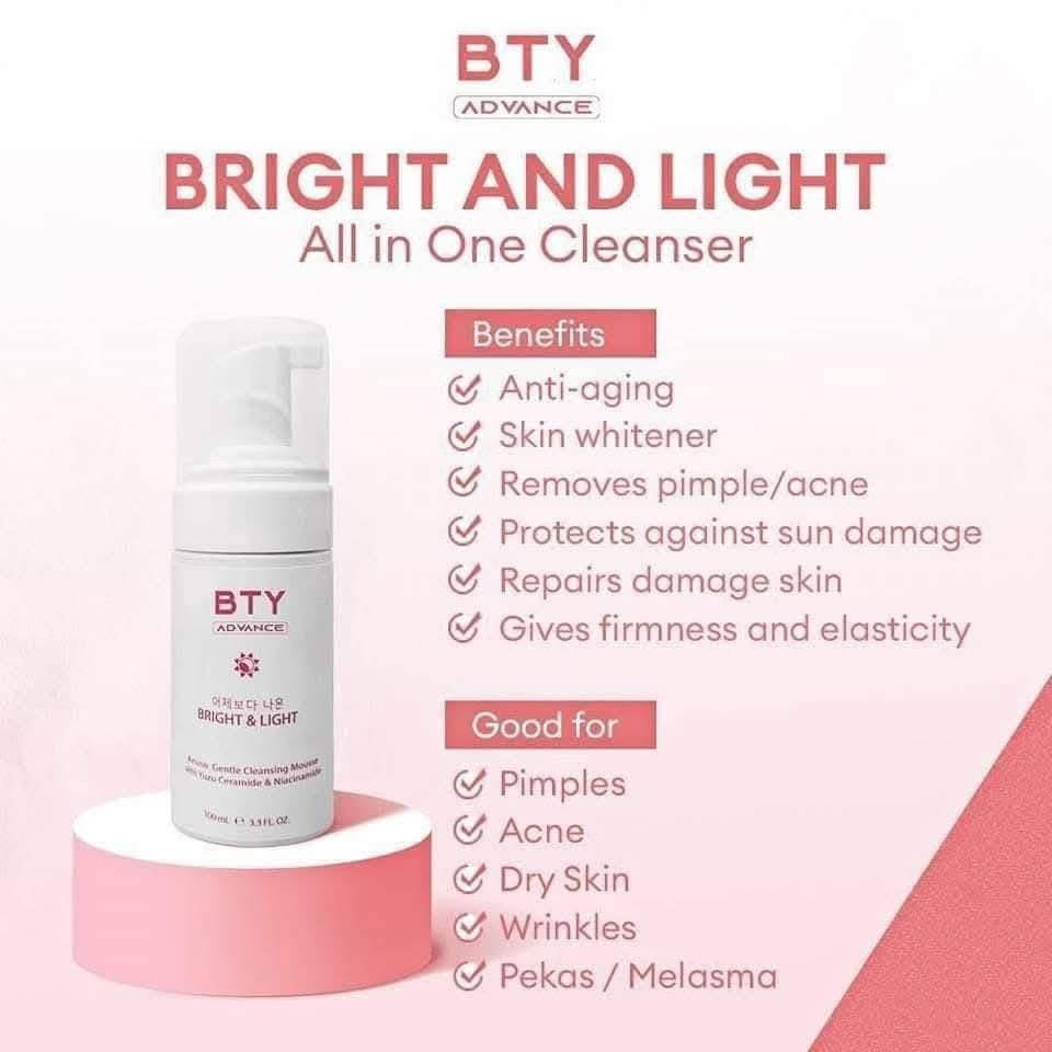 BTY Bright & Light Facial Cleansing Mousse