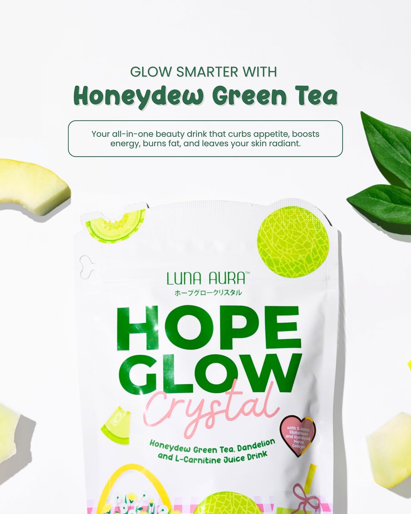 Hope Glow Crystal Honeydew
