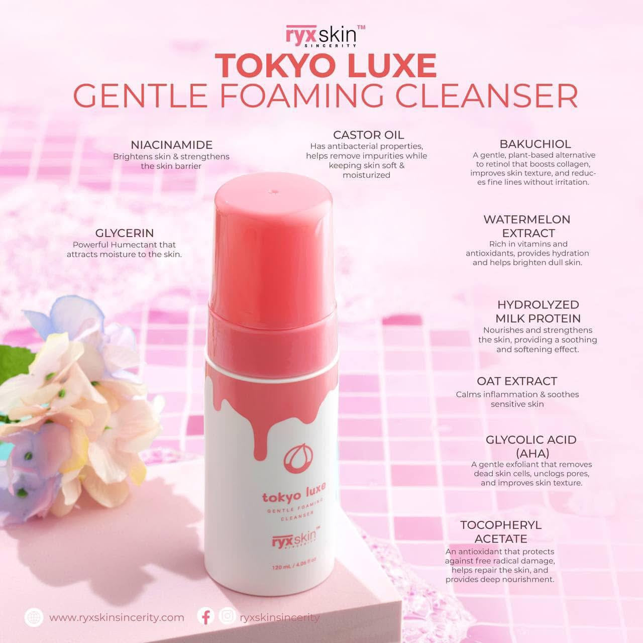 Tokyo Luxe Gentle Foaming Cleanser